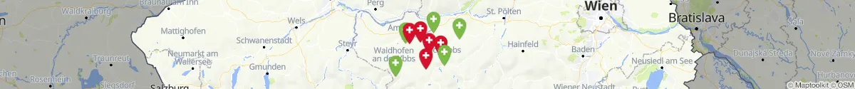 Map view for Pharmacies emergency services nearby Wang (Scheibbs, Niederösterreich)